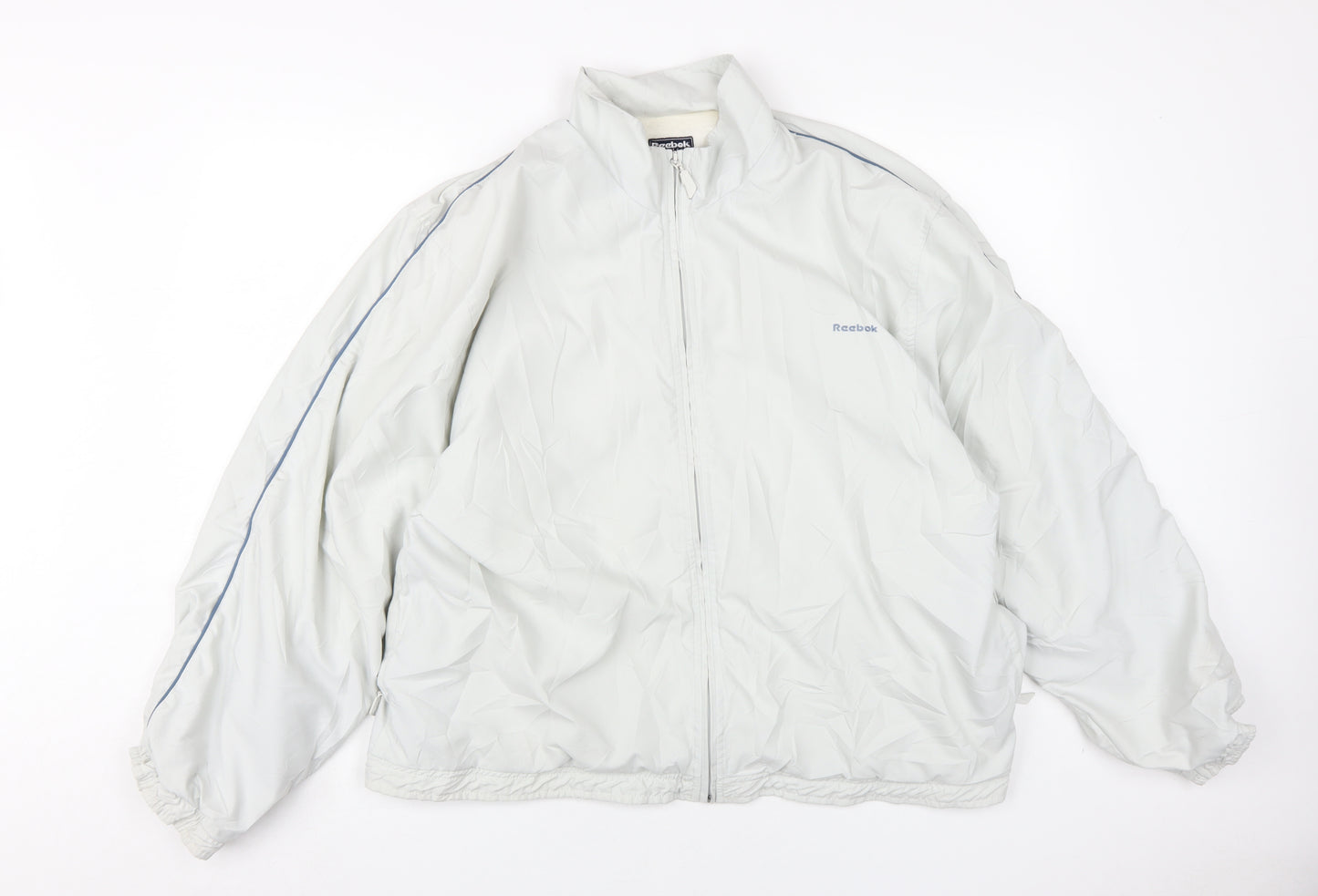 Reebok Men's White Medium Windbreaker Jacket
