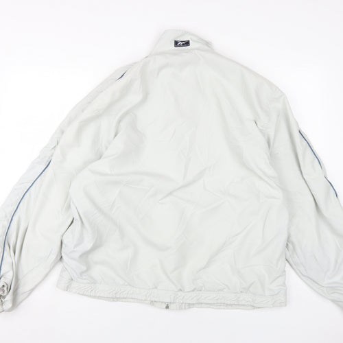 Reebok Men's White Medium Windbreaker Jacket