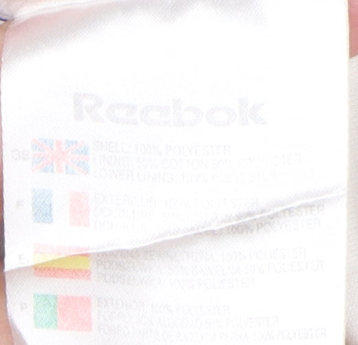 Reebok Men's White Medium Windbreaker Jacket