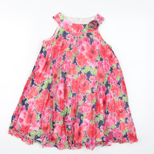 American Princess Girls Multicoloured Floral Party Dress