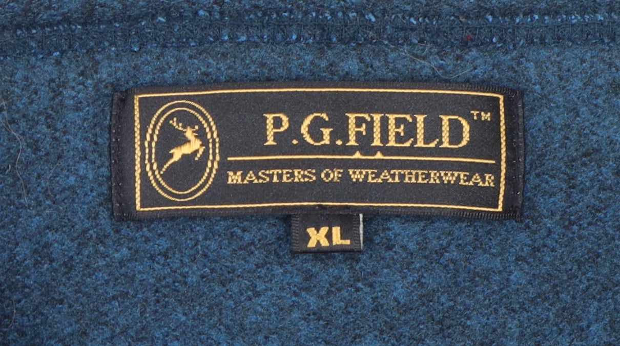 P.G. Field Men's Blue XL Pullover Sweatshirt