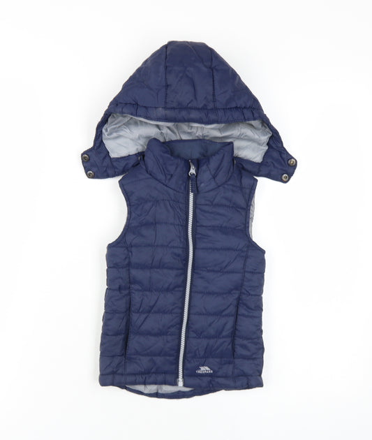 Trespass Boys Blue Puffer Jacket 2-3 Years Hooded