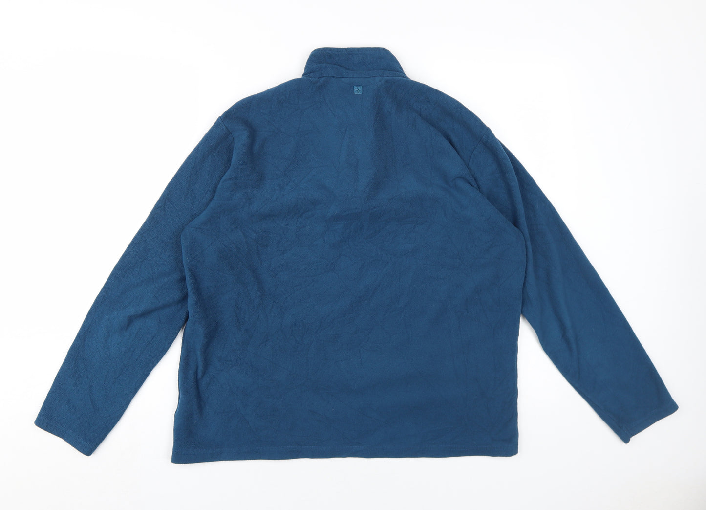 Mountain Warehouse Blue Men's 1/4 Zip Fleece Sweatshirt L