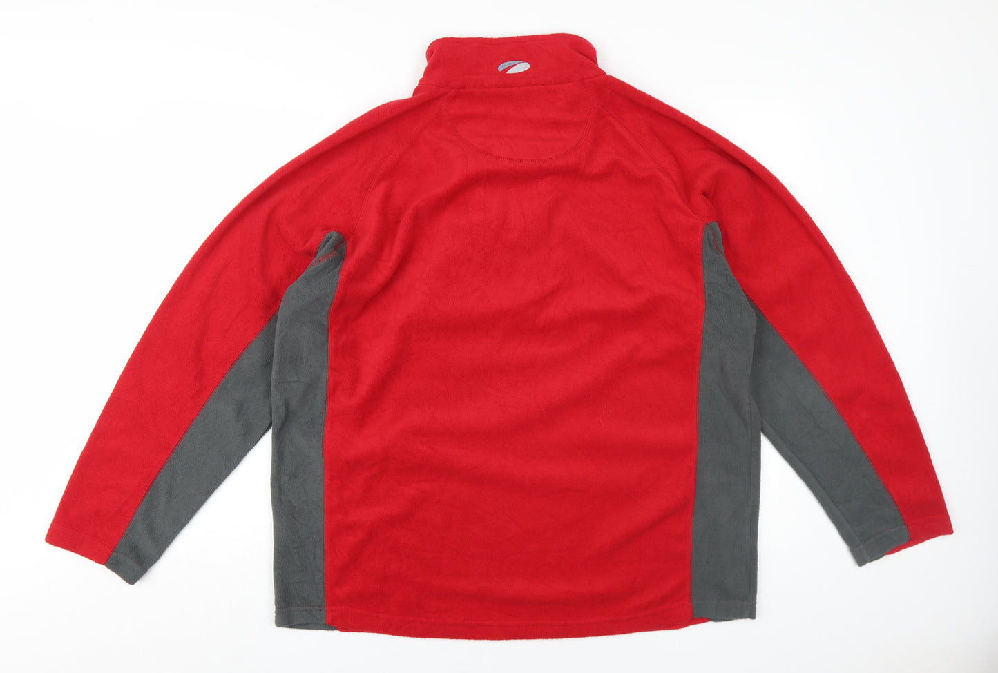 Mountainlife Red XL Men's Fleece Sweatshirt 1/4 Zip