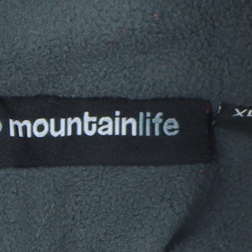 Mountainlife Red XL Men's Fleece Sweatshirt 1/4 Zip