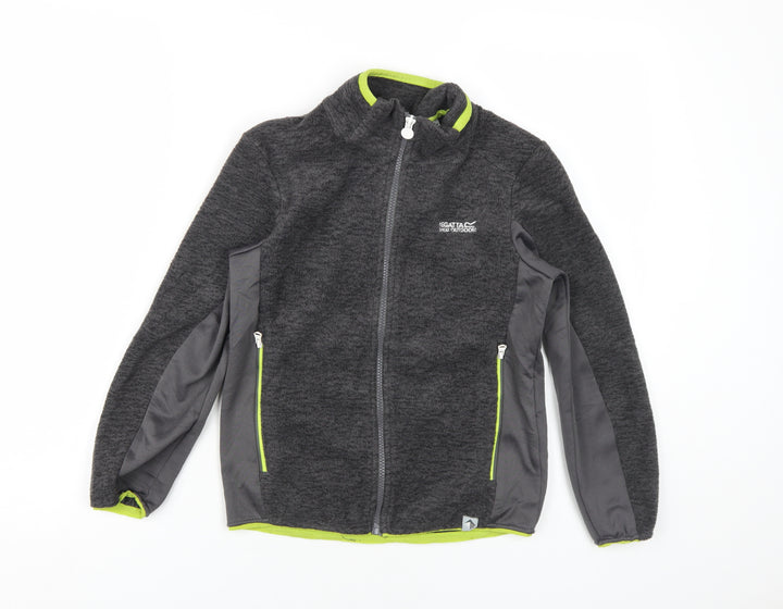 Regatta Boys Grey Track Jacket 9-10 Years Outdoor Zip