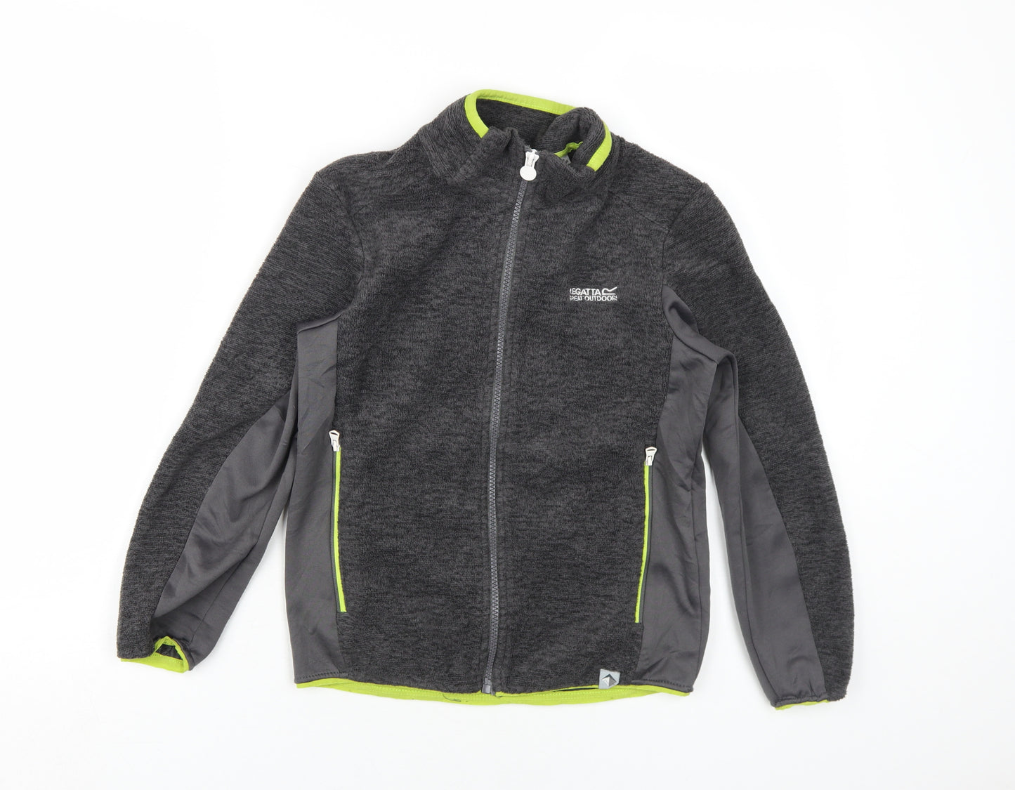 Regatta Boys Grey Track Jacket 9-10 Years Outdoor Zip