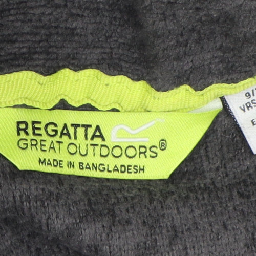 Regatta Boys Grey Track Jacket 9-10 Years Outdoor Zip