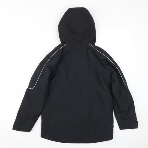 Marks and Spencer Boys Black Windbreaker Jacket 10-11 Years