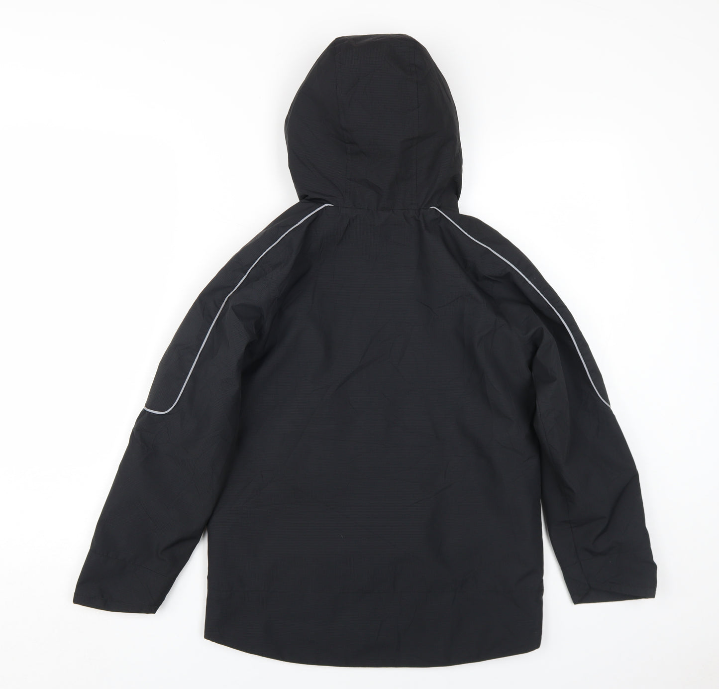 Marks and Spencer Boys Black Windbreaker Jacket 10-11 Years