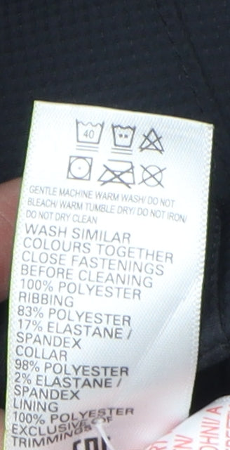 Marks and Spencer Boys Black Windbreaker Jacket 10-11 Years
