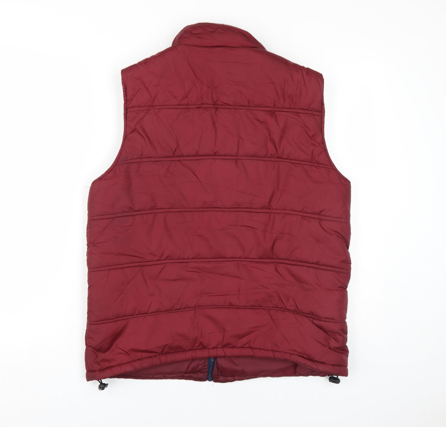 Penguin Men's Red M Puffer Waistcoat with Full Zip