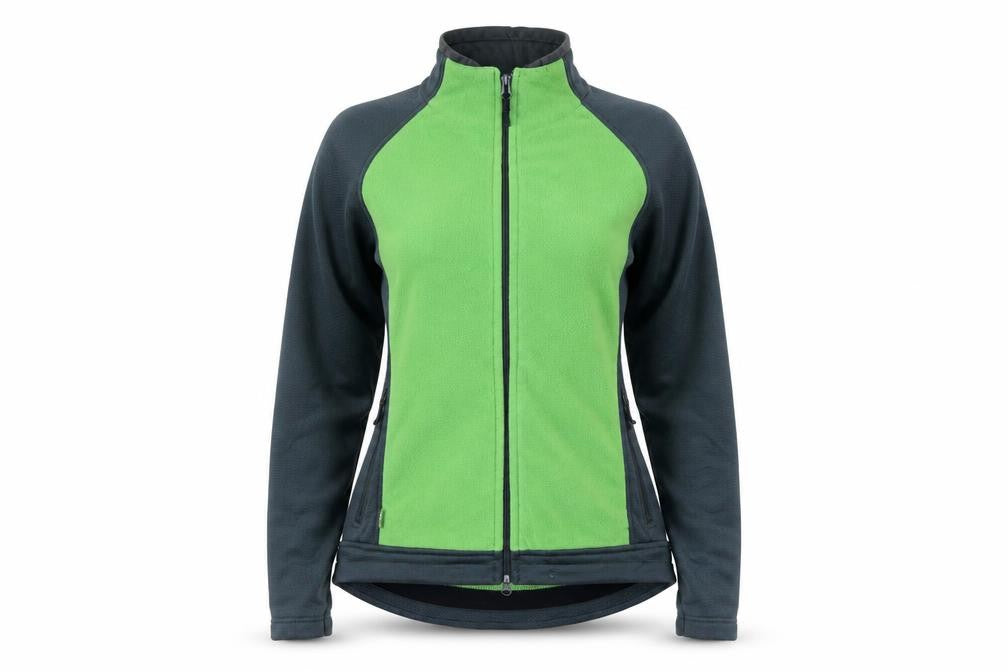 Front view of X:Life Women's Green Fleece Zip Jacket M 12-14