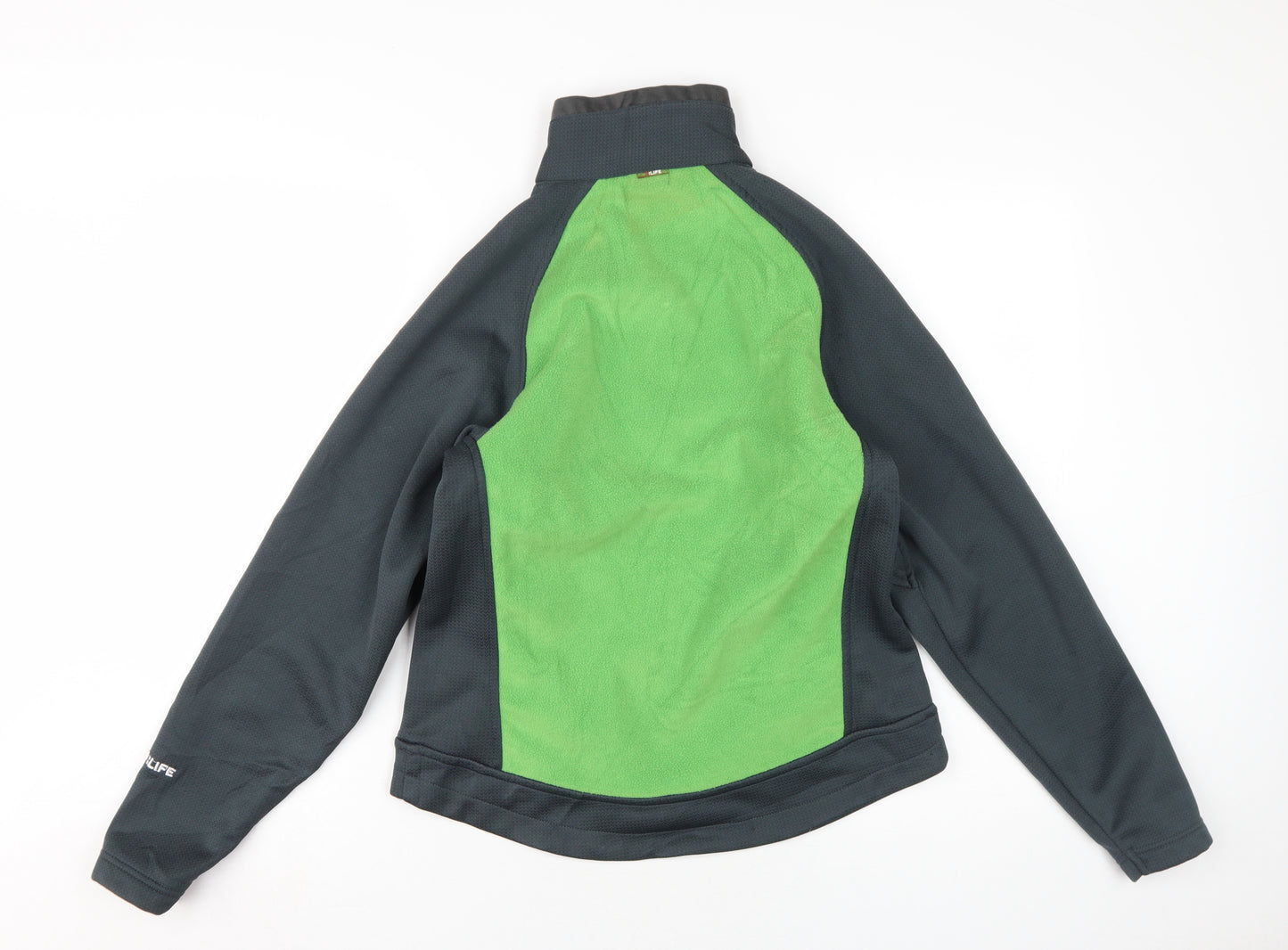 X:Life Women's Green Fleece Zip Jacket M 12-14