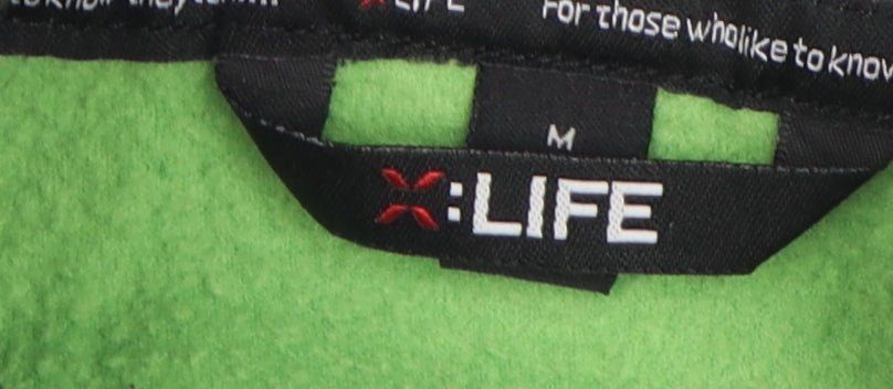 X:Life Women's Green Fleece Zip Jacket M 12-14