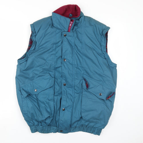 Regatta Blue Padded Waistcoat Lined Sleeveless Jacket L
