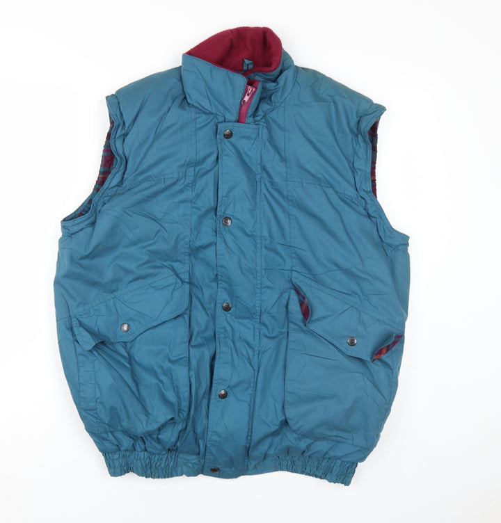 Regatta Blue Padded Waistcoat Lined Sleeveless Jacket L