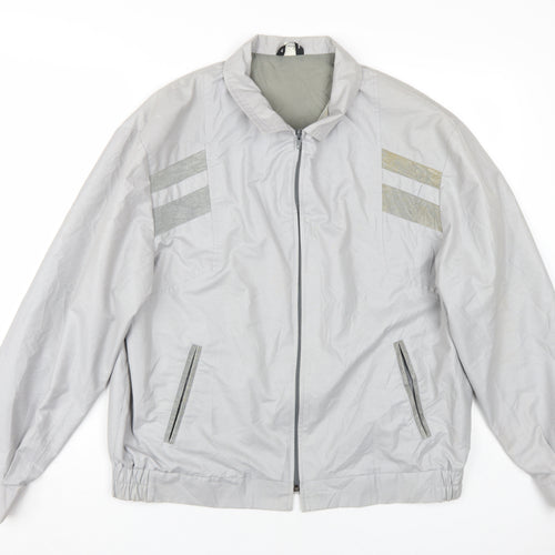 Greenwoods Men's Grey Windbreaker Jacket - Large