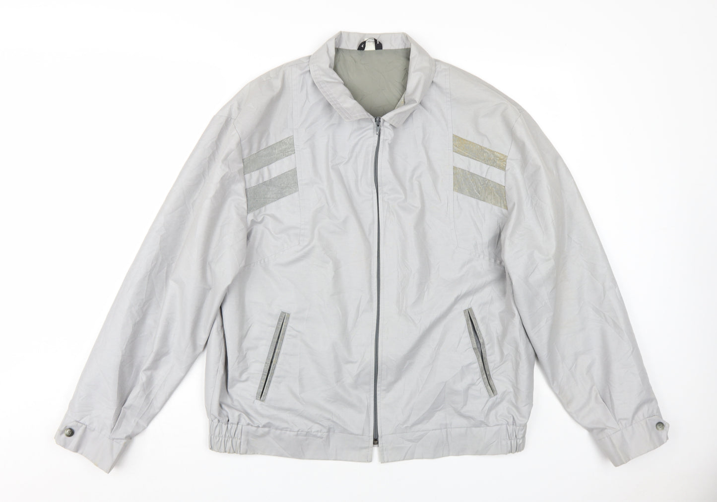 Greenwoods Men's Grey Windbreaker Jacket - Large