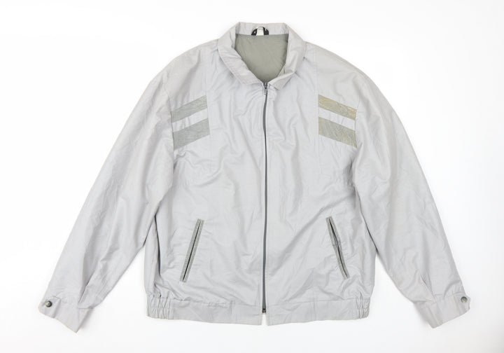 Greenwoods Men's Grey Windbreaker Jacket - Large