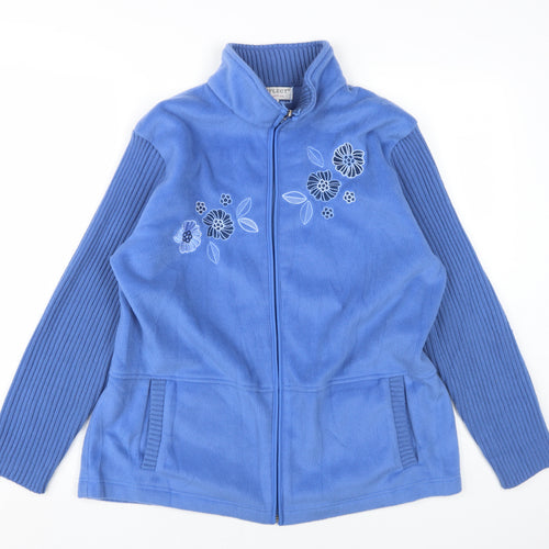 Reflect Women's Blue Basic Jacket L/XL Full Zip