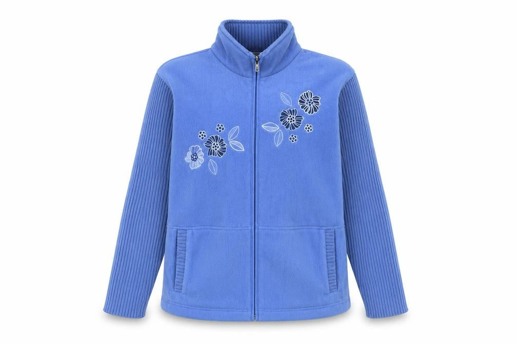 Front view of Reflect Women's Blue Basic Jacket L/XL Full Zip