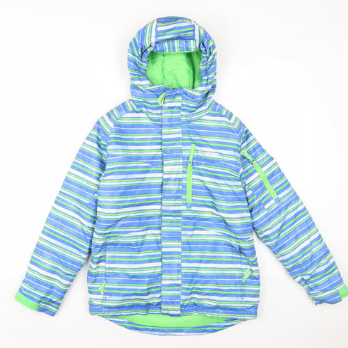 Campri Boys Blue Ski Jacket, 10 Years, Hooded Polyester