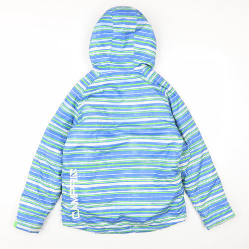 Campri Boys Blue Ski Jacket, 10 Years, Hooded Polyester
