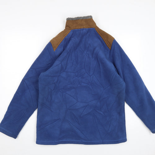 Cotton Traders Men's Blue Fleece Jacket Size S