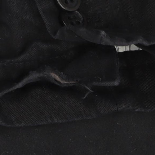 Bugatti Men's Black Cotton Blazer, Size 44R (Est), Casual Wear