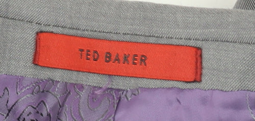 Ted Baker Men's Grey Blazer, Size 40R (Est), Wool, Formal