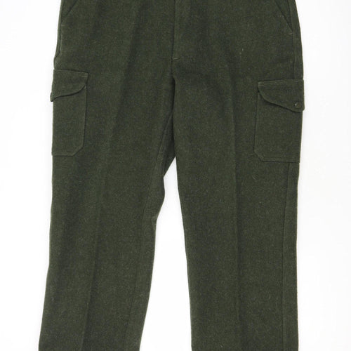 Filson Men's Green Wool Cargo Trousers S