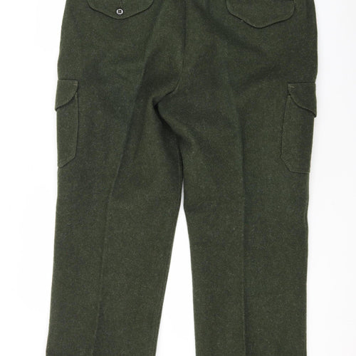 Filson Men's Green Wool Cargo Trousers S