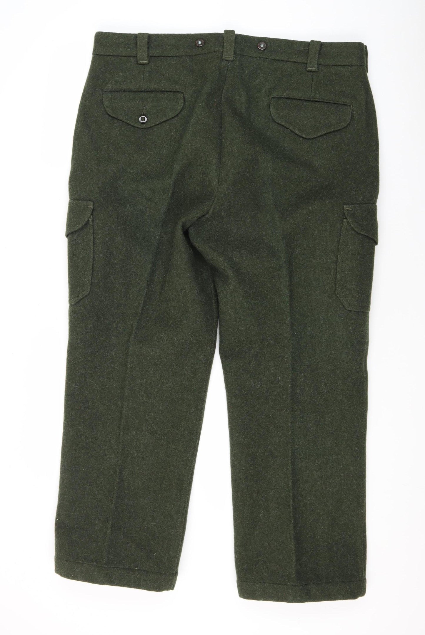 Filson Men's Green Wool Cargo Trousers S