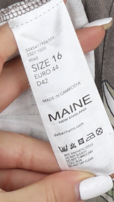 Maine New England Women's Multicoloured T-Shirt, Size 16