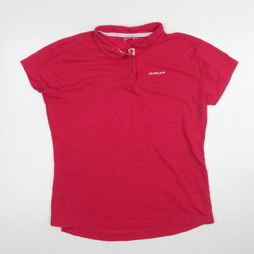 LA Gear Women’s Red Polo Shirt, Size 18, Casual Wear