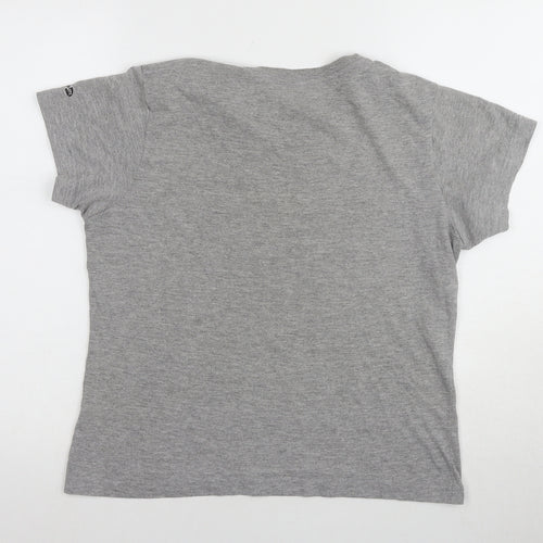 Adidas Women's Grey Basic T-Shirt M