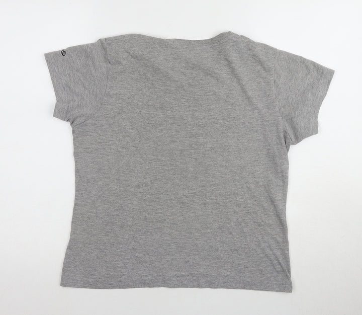 Adidas Women's Grey Basic T-Shirt M