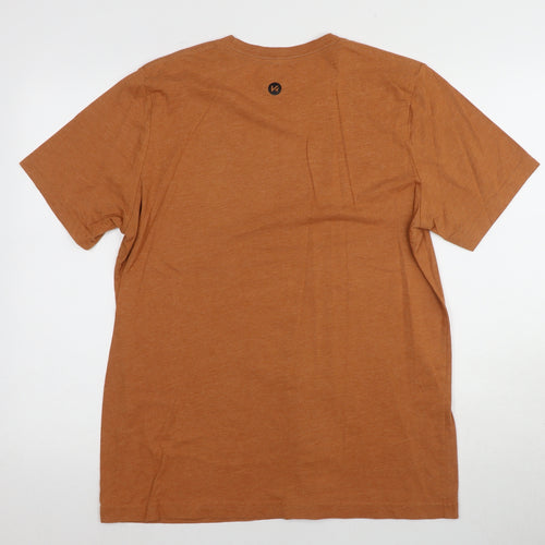 KONCEPT Men’s Orange Large Crew Neck Athletic T-Shirt