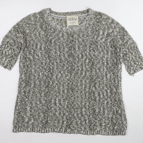 Soulcal Women's Grey Cable-Knit Jumper, Size 10
