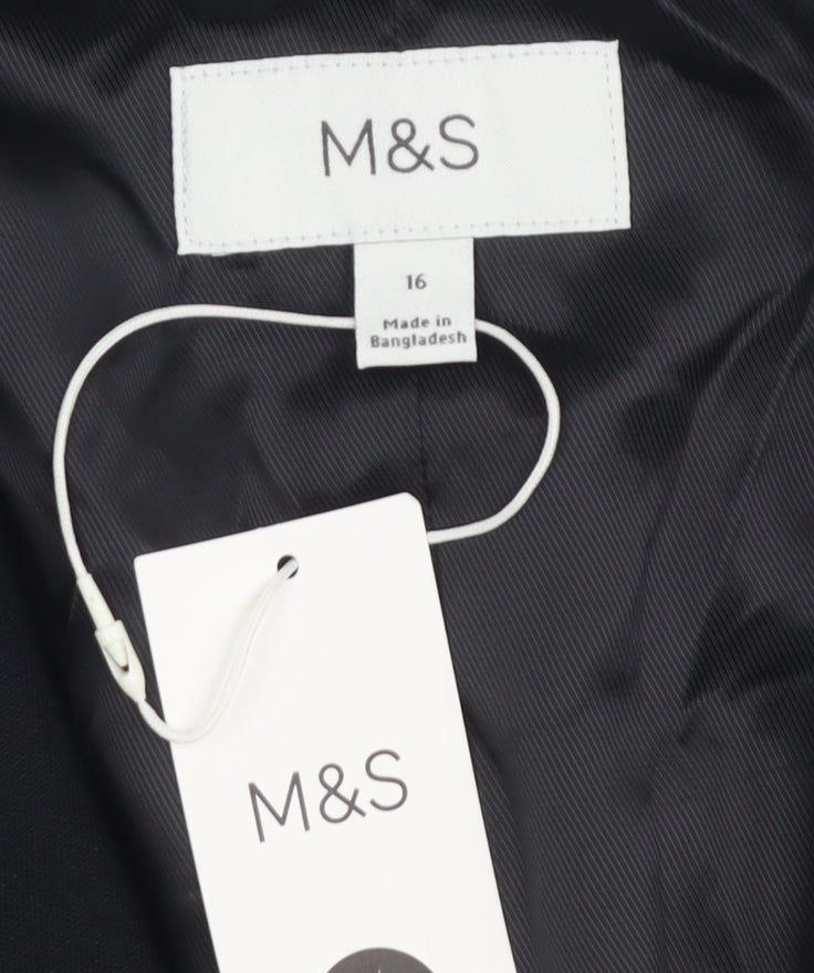 Marks and Spencer Women's Black Suit Waistcoat Size 16