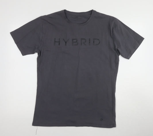 Hybrid Academy Men's Black Logo T-Shirt L