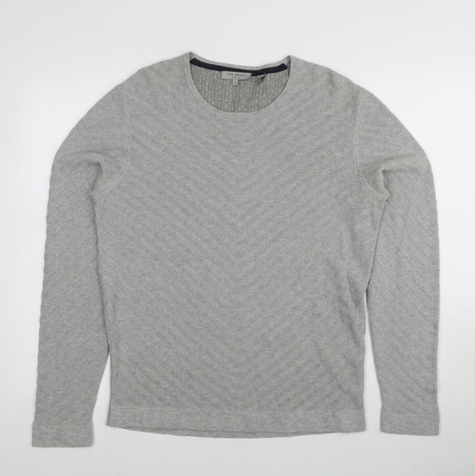 Ted Baker Men's Grey Crew Neck Pullover Jumper L