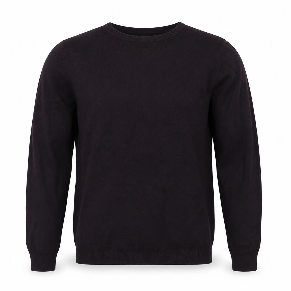 Front view of Thomas Nash Men's Purple V-Neck Knit Jumper, size S