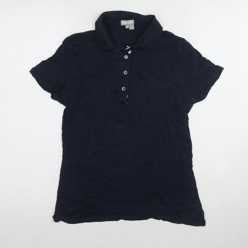 Leaf & Scott Unisex Blue Polo Shirt Medium