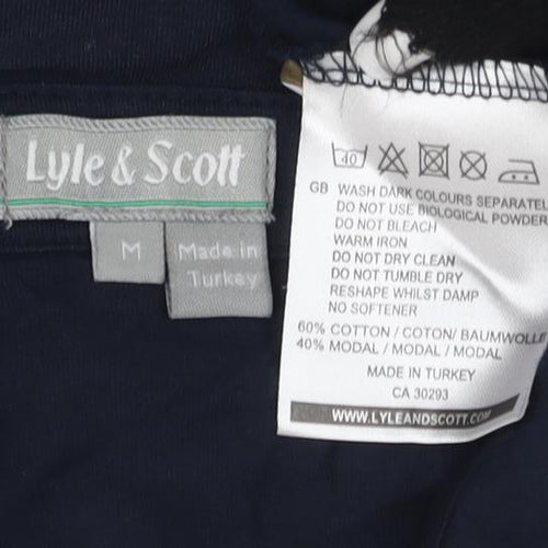 Leaf & Scott Unisex Blue Polo Shirt Medium