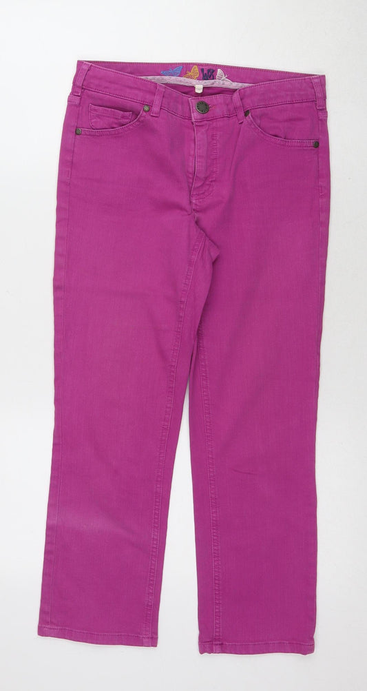 White Stuff Women's Pink Denim Jeans Size 10