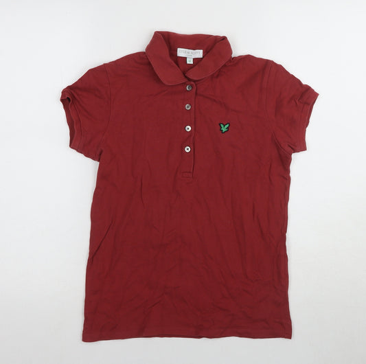 Lyle & Scott Men’s Red Medium Short Sleeve Polo