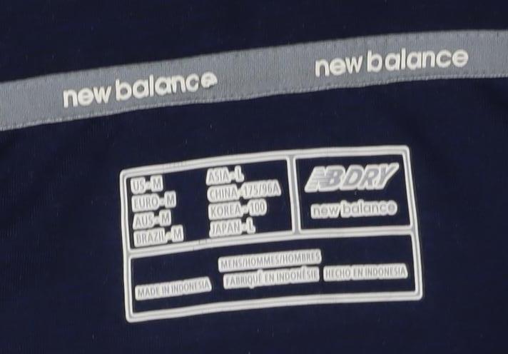 New Balance Men's Blue Long Sleeve Pullover M