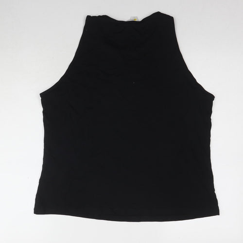 Yessica Women's Black Size 18 Basic Tank Top